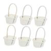 DOITOOL Rattan Vegetable Basket 4.01X3.14X5.51In Small Woven Picnic Basket Multi-Purpose Storage Organizer for Kitchen Home Decor Set of 6 view 1