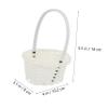 DOITOOL Rattan Vegetable Basket 4.01X3.14X5.51In Small Woven Picnic Basket Multi-Purpose Storage Organizer for Kitchen Home Decor Set of 6 view 2