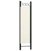 Tidyard Room Divider, 3-Panel Freestanding Partition Privacy Screen with Circle Design, White Fabric and Iron Frame, 47.2inx70.9in for Bedroom or Room Separation view 4
