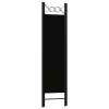 Tidyard Room Divider, 3-Panel Freestanding Partition Screen, 47.2x70.9 Inches, Black Fabric and Iron Frame, for Bedroom Privacy and Room Separation view 4