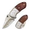 STARDW Small Folding Pocket Knife for Men Women,Damascus Pattern Folding Utility Knife,Box Cutter,Cool EDC Knife for Outdoor,Camping,Hiking,Gifts for Dad Husband Men(A) view 1