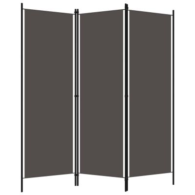 Tidyard Room Divider, 3-Panel Freestanding Partition Privacy Screen, 59.1inx70.9in, Fabric and Powder-Coated Iron Frame for Bedroom or Room Separation