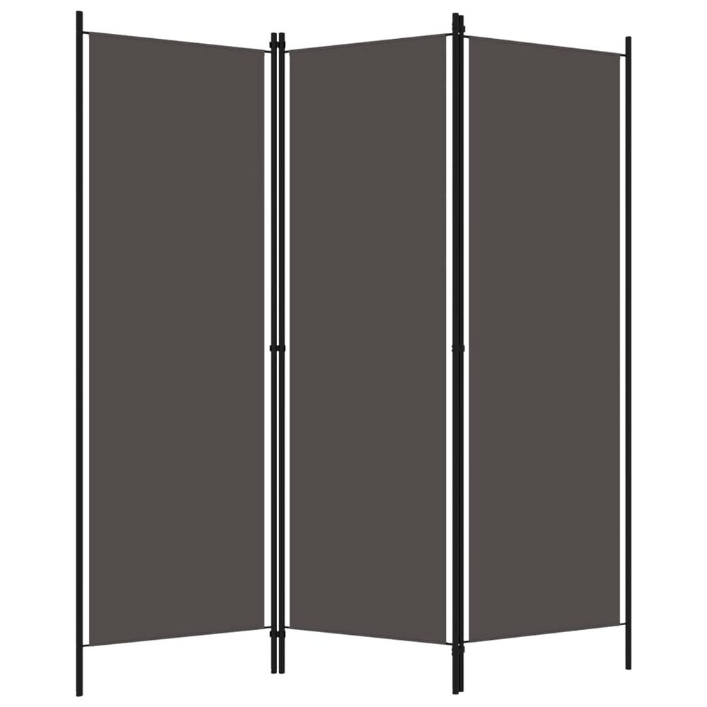 Tidyard Room Divider, 3-Panel Freestanding Partition Privacy Screen, 59.1inx70.9in, Fabric and Powder-Coated Iron Frame for Bedroom or Room Separation