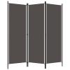 Tidyard Room Divider, 3-Panel Freestanding Partition Privacy Screen, 59.1inx70.9in, Fabric and Powder-Coated Iron Frame for Bedroom or Room Separation view 1