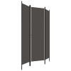 Tidyard Room Divider, 3-Panel Freestanding Partition Privacy Screen, 59.1inx70.9in, Fabric and Powder-Coated Iron Frame for Bedroom or Room Separation view 2