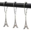 brandname Eiffel Tower Shower Curtain Hooks Rust Proof - Paris Decor for Bathroom - Stainless Steel Decorative Curtain Rings Set of 12 view 1