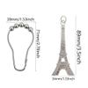 brandname Eiffel Tower Shower Curtain Hooks Rust Proof - Paris Decor for Bathroom - Stainless Steel Decorative Curtain Rings Set of 12 view 2