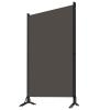 Tidyard Room Divider Screen, 3-Panel Foldable Partition Privacy Panel 102.4x70.9 Inches Anthracite Fabric for Bedroom Office Space Divider view 3