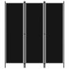 Tidyard Room Divider, 3-Panel Freestanding Partition Screen Privacy Divider 59.1x70.9 Inches, Black Fabric with Iron Frame for Bedroom Room Separation and Decoration view 3