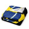 AHMOVOMAH Brazil Flag of Brasil Fleece Blanket Bed Linen Sofa Blankets Throw Size 60"X50" for Yoga Mats Pillow Case view 4