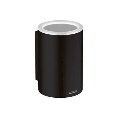 AXOR Universal Circular Modern Toothbrush Tumbler in Matte Black, 42804670