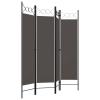 Tidyard Room Divider, 4-Panel Privacy Screen Partition with Circle Design, 63x70.9 Inches, Fabric and Iron Frame for Bedroom, Living Room, Office Space view 2