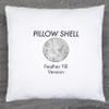 24" x 24" Down Feather Stuffer Pillow Insert Sham Square Pillow Cushion for Extra Comfort & Support, Zip Pocket w/ Mini stuffer Zip-in Insert - Adjustable & Perfect Fit With Any Decorative Cover view 3