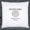 18" x 18" Memory Foam Stuffer Pillow Insert Sham Square Pillow Cushion for Extra Comfort & Support, Zip Pocket w/ Mini stuffer Zip-in Insert - Adjustable & Perfect Fit With Any Decorative Cover view 3