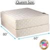 DS Solutions USA Grandeur Deluxe 2-Sided Queen Size Mattress and Box Spring Set - Orthopedic, Fully Assembled, Good for Your Back, Luxury Height, Long Lasting view 2