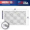 BNX TruFilter 16x25x1 Air Filter MERV 13 (6-Pack) - MADE IN USA - Electrostatic Pleated Air Conditioner HVAC AC Furnace Filters for Allergies, Pollen, Mold, Bacteria, Smoke, Allergen, MPR 1900 FPR 10 view 2