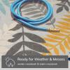Well Woven Dorado Mariah 2'3" x 7'3" Runner Grey Modern Indoor / Outdoor Floral Area Rug view 3