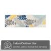 Well Woven Dorado Mariah 2'3" x 7'3" Runner Grey Modern Indoor / Outdoor Floral Area Rug view 4