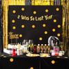 9th Birthday Gold Glitter Banner - Happy 9th Birthday Party Decorations, Supplies and Favors - 9th Wedding Anniversary Decorations view 2