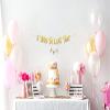 9th Birthday Gold Glitter Banner - Happy 9th Birthday Party Decorations, Supplies and Favors - 9th Wedding Anniversary Decorations view 4