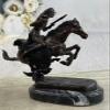 Cheyenne 10" Length Solid Bronze Statue Sculpture by Frederic Remington Medium by Think Bronze Classy view 2