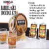 2 Liter Whiskey Barrel Cocktail Aging Kit - 2L Mini Bourbon Barrels Complete with Chalkboard Barrel Front, Stand, Bung, Oak Spigot, Chalk, Cocktail Mix & Bonus Book - Whiskey Making Gifts for Men view 2