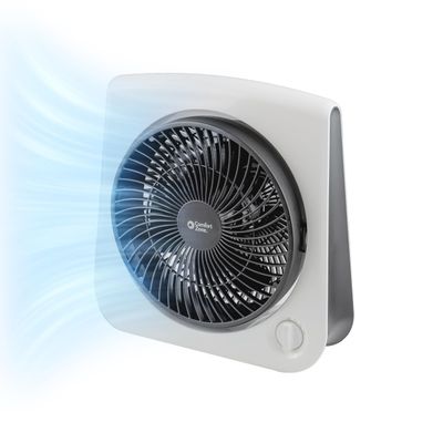 Comfort Zone Turbo Table Desk Fan with 180-Degree Adjustable Head, 10 inch, 3 Speed, Adjustable Tilt, Ideal for Home, Bedroom & Office, CZ111WT