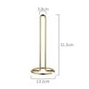Stainless Steel Kitchen Roll Paper Towel Holder Bathroom Tissue Stand Rose Gold Napkins Rack Home Kitchen Storage Accessories,Golden view 2