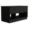 Hamilton Storage Bench with Two Spacious Drawers, Dual Open Shelves for Shoe or Accessory Organization, Sturdy Top Surface and Versatile Entryway or Bedroom Design for Modern Home Storage and Everyda view 1