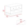 Hamilton Storage Bench with Two Spacious Drawers, Dual Open Shelves for Shoe or Accessory Organization, Sturdy Top Surface and Versatile Entryway or Bedroom Design for Modern Home Storage and Everyda view 3