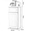 Household Intelligent Floor-Standing Water Dispenser, Hot Cold Water Bucket Anti-Scalding Manual Rotating Office Water Station Water Dispenser view 2