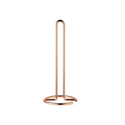 Stainless Steel Kitchen Roll Paper Towel Holder Bathroom Tissue Stand Rose Gold Napkins Rack Home Kitchen Storage Accessories,Rose Gold