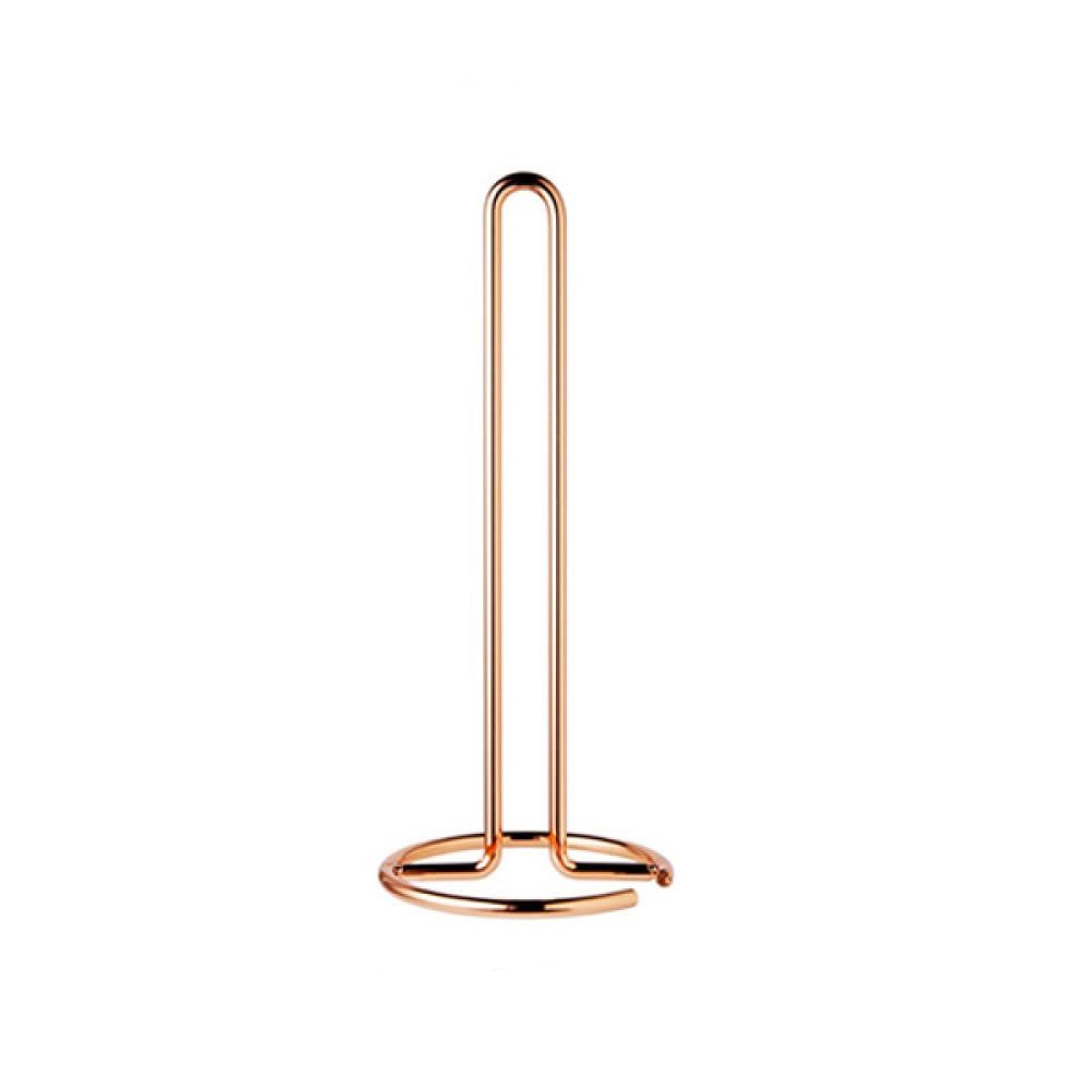 Stainless Steel Kitchen Roll Paper Towel Holder Bathroom Tissue Stand Rose Gold Napkins Rack Home Kitchen Storage Accessories,Rose Gold