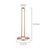 Stainless Steel Kitchen Roll Paper Towel Holder Bathroom Tissue Stand Rose Gold Napkins Rack Home Kitchen Storage Accessories,Rose Gold view 2