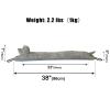 Marwood Under Door Draft Stopper Decorative Wind Stopper 38 inch for Door & Window, Weighted Animal Air Draft Stopper Snake Noise Blocker for Bottom of Door with Hanging Loops -Grey Dog view 2