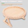 Cabilock Bamboo Sofa Tray Multi-Function Couch Table Sofa Small Table Couch Snacks Multi-Function Wood Tray Household Arm Bed Armrest Wood Arm view 3