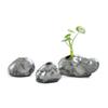 ShengXia Unique Small Ceramic Flower Vases - Table Mini Floral Vase - Micro Landscape Vases Ornament - Suitable for Home Office Desktop Decoration Gift #5-2pcs view 2
