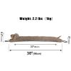 Marwood Under Door Draft Stopper Decorative Wind Stopper 38 inch for Door & Window, Weighted Animal Air Draft Stopper Snake Noise Blocker for Bottom of Door with Hanging Loops -Brown Dog view 2