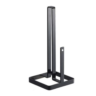Kitchen Roll Paper Towel Holder Bathroom Tissue Stand Black and White Napkins Rack Home Kitchen Storage Accessories,B(with a Hole)