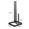 Kitchen Roll Paper Towel Holder Bathroom Tissue Stand Black and White Napkins Rack Home Kitchen Storage Accessories,B(with a Hole) view 2