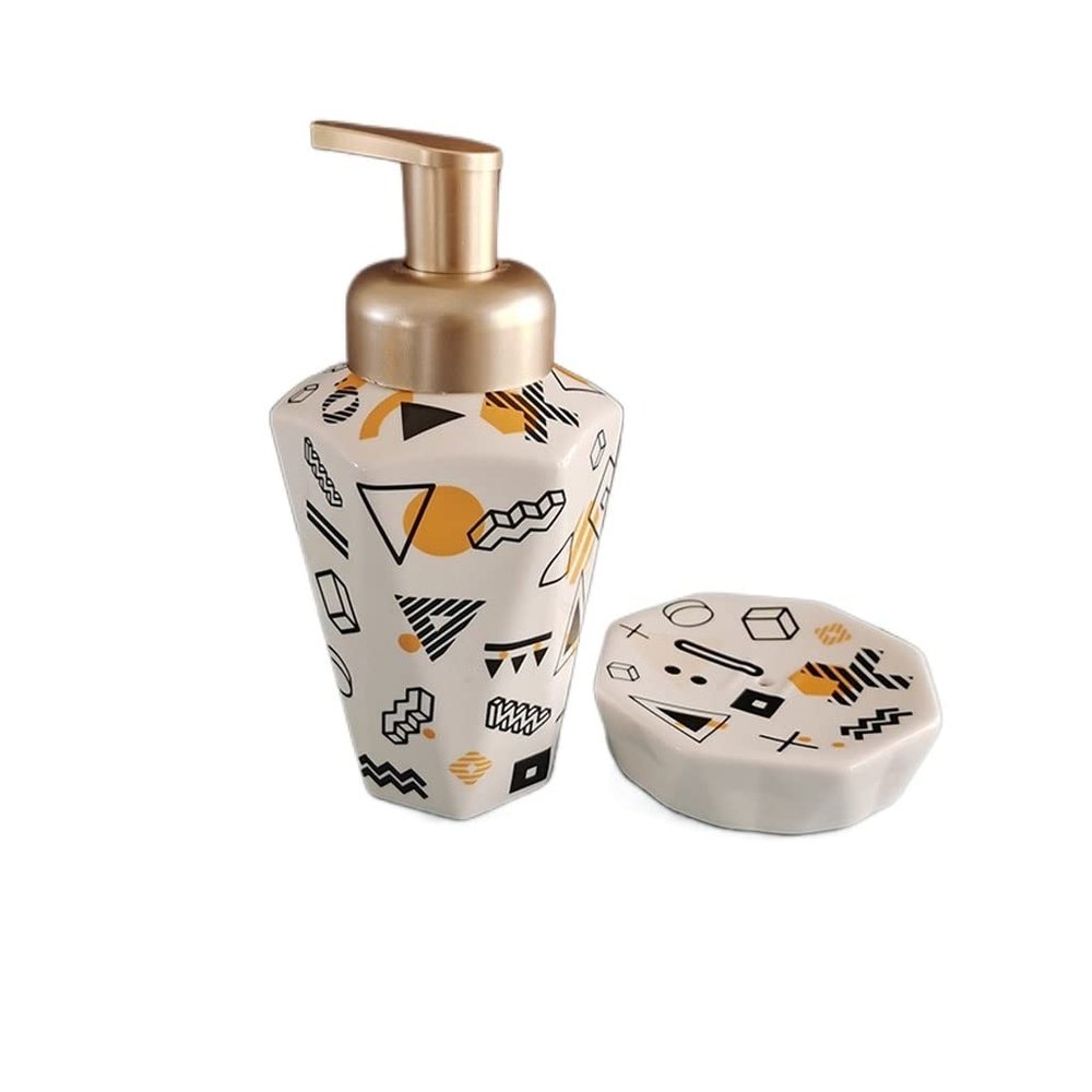 Kitchen Liquid Dispencer Container Nordic Push Ceramic Soap Dispenser, Bathroom, Kitchen Soap Dispenser, Hotel, Bottled, Bottled, Various Liquids Can Be Reused Reusable Pump-Bottles Dispensers