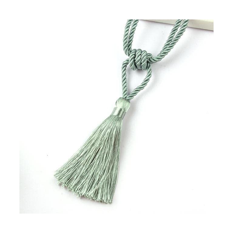 SZOMH Curtains Accessories 2Pcs Curtain Tiebacks with Tassel Curtain Clips Rope Tie Backs holdbacks Home Accessories Decorative