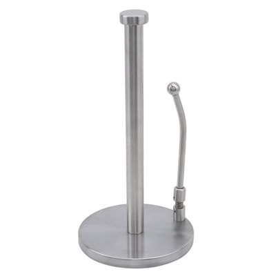Stainless Steel Punch-Free Kitchen European Marble Vertical Paper Towel Rack Countertop Creative Roll Holder,Sliver Big