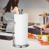 Stainless Steel Punch-Free Kitchen European Marble Vertical Paper Towel Rack Countertop Creative Roll Holder,Sliver Big view 3