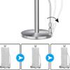 Stainless Steel Punch-Free Kitchen European Marble Vertical Paper Towel Rack Countertop Creative Roll Holder,Sliver Big view 4