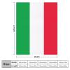Ditooms Italy Flag Blanket, Country Flag Throws, Plush Super Soft Warm Flannel Blanket for Couch Bed Sofa Cover Chair - Great Gift for Friend Men Women 50"x60" view 2