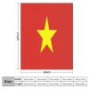 Ditooms Vietnam Flag Blanket, Country Flag Throws, Plush Super Soft Warm Flannel Blanket for Couch Bed Sofa Cover Chair - Great Gift for Friend Men Women 50"x60" view 2