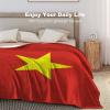 Ditooms Vietnam Flag Blanket, Country Flag Throws, Plush Super Soft Warm Flannel Blanket for Couch Bed Sofa Cover Chair - Great Gift for Friend Men Women 50"x60" view 4