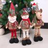 1/3PCS Christmas Dolls Tree Decor New Year Ornament Reindeer Snowman Santa Claus Standing Doll Decoration Merry Christma view 2