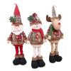 1/3PCS Christmas Dolls Tree Decor New Year Ornament Reindeer Snowman Santa Claus Standing Doll Decoration Merry Christma view 4